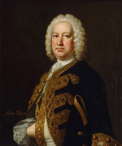 Portrait of Admiral John Byng by Thomas Hudson