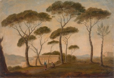The Garden of the Villa Borghese by Thomas Jones