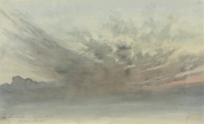 Cloud Study - Evening Twilight, Rodney Terrace by Thomas Lindsay