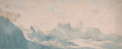 Wispy Cloud Above an Alpine Formation by Thomas Lindsay