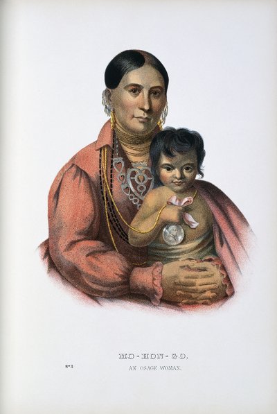Do-Hon-Go, An Osage Woman by Thomas Loraine (after) McKenney