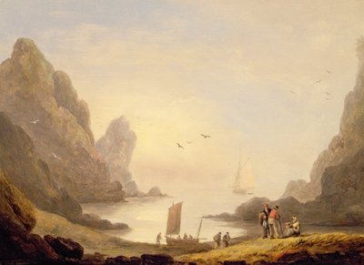 A Secluded Cove by Thomas Luny