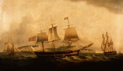 Shipping off Dover by Thomas Luny