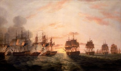 The Battle of the Nile by Thomas Luny
