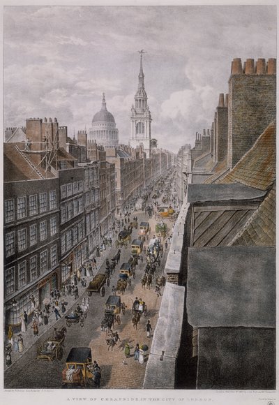 Cheapside, London by Thomas Mann Baynes