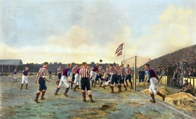Aston Villa v Sunderland, 1893 by Thomas Marie Madawaska Hemy