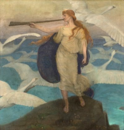 The Herald of Winter by Thomas Millie Dow