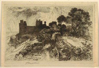 Harlech Castle, North Wales by Thomas Moran