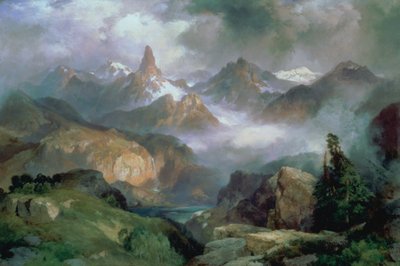 Index Peak, Yellowstone National Park by Thomas Moran