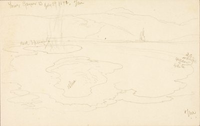 Lower Geyser Basin by Thomas Moran