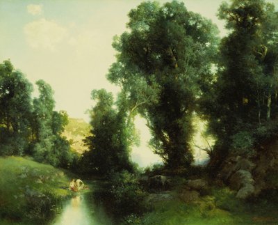 The Bathing Hole, Cuernavaca, Mexico by Thomas Moran