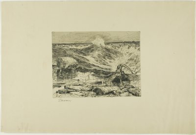 The Rapids Above Niagara by Thomas Moran