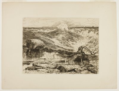 The Rapids Above Niagara by Thomas Moran