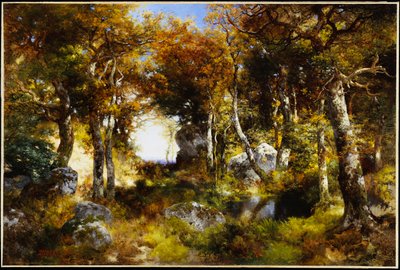 The Woodland Pool by Thomas Moran