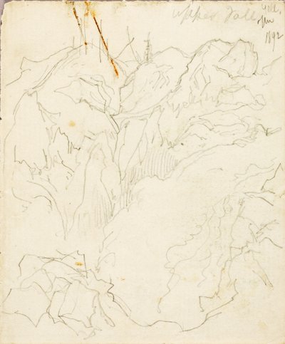 Upper Falls, Yellowstone by Thomas Moran