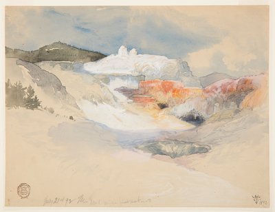 Yellowstone, Hot Springs by Thomas Moran