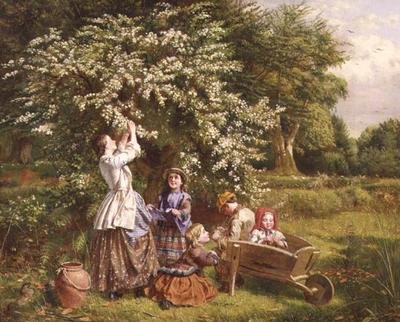Collecting May Blossom by Thomas P. Hall