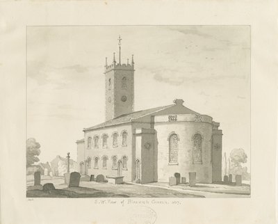 Bloxwich Church by Thomas Peploe Wood
