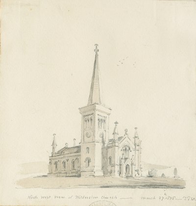 Hilderstone Church by Thomas Peploe Wood