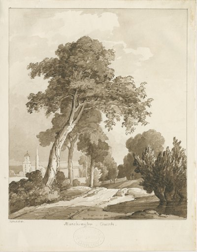 Marchington Church by Thomas Peploe Wood