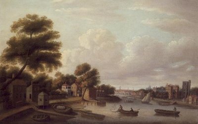 View of the Thames at Lambeth Palace by Thomas Priest