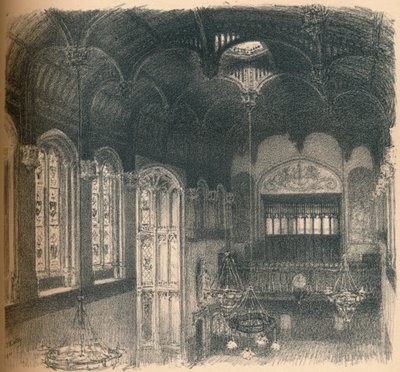 Interior of Crosby Hall by Thomas Robert Way