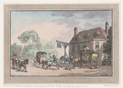 A Posting Inn by Thomas Rowlandson
