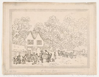 A Rural Halt by Thomas Rowlandson