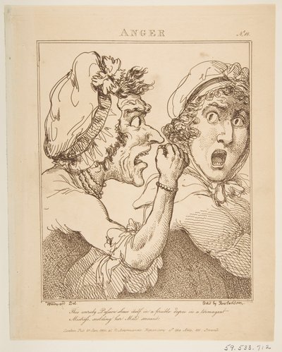 Anger by Thomas Rowlandson