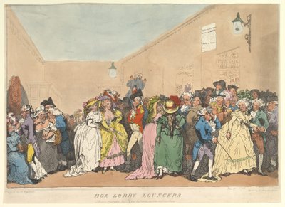 Box Lobby Loungers by Thomas Rowlandson