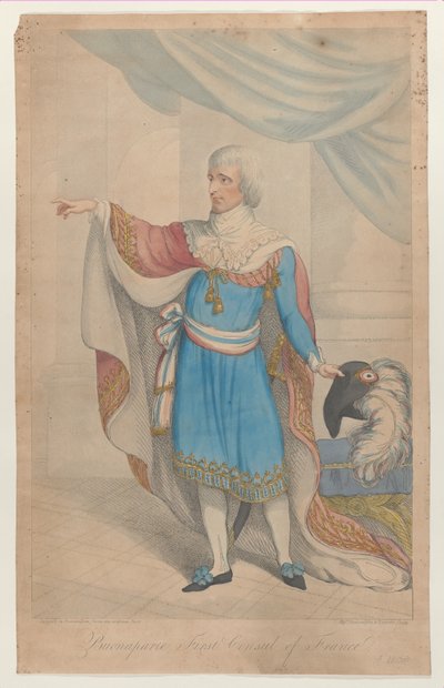 Buonaparte First Consul of France by Thomas Rowlandson