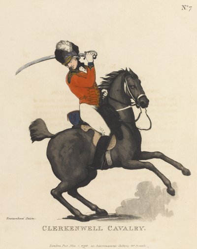 Clerkenwell Cavalry, c.1799 by Thomas Rowlandson