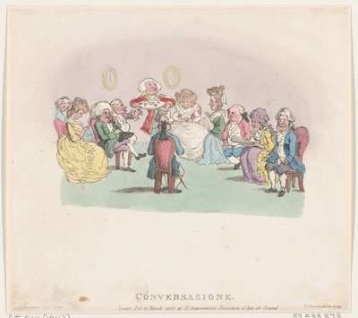 Conversazione, March 20, 1803 by Thomas Rowlandson