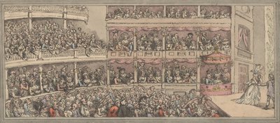 Covent Garden Theatre by Thomas Rowlandson