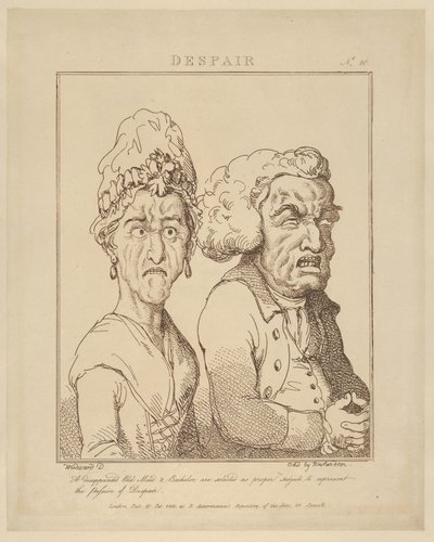 Despair, February 21, 1800 by Thomas Rowlandson