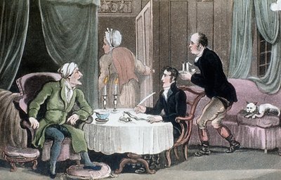 Doctor Syntax Making His Will by Thomas Rowlandson