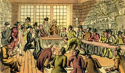 Dr Syntax at an auction by Thomas Rowlandson
