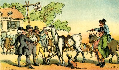 Dr Syntax Sells Grizzle by Thomas Rowlandson