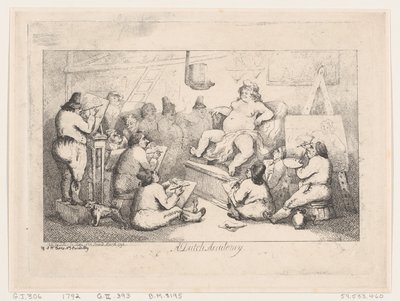Dutch Academy, March 1792 by Thomas Rowlandson