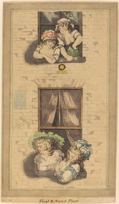 First and Second Floor by Thomas Rowlandson