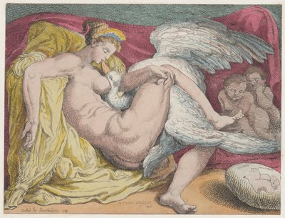Leda and the Swan, 1799 by Thomas Rowlandson