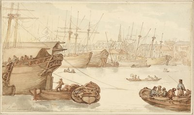 Limehouse Reach by Thomas Rowlandson
