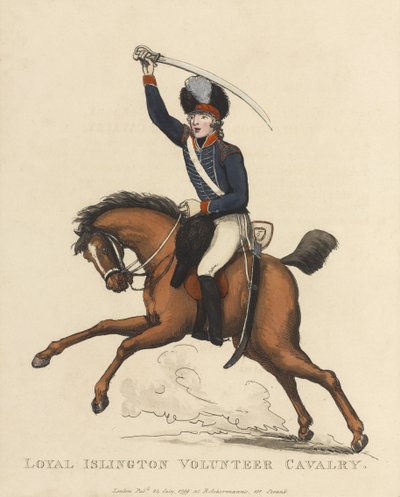Loyal Islington Volunteer Cavalry by Thomas Rowlandson