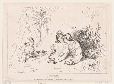Luxury, March 7, 1786 by Thomas Rowlandson