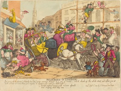 Miseries of London by Thomas Rowlandson