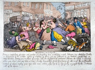 Miseries of London by Thomas Rowlandson