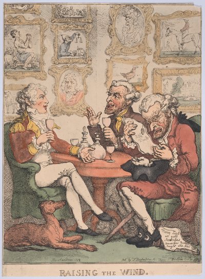 Raising the Wind by Thomas Rowlandson