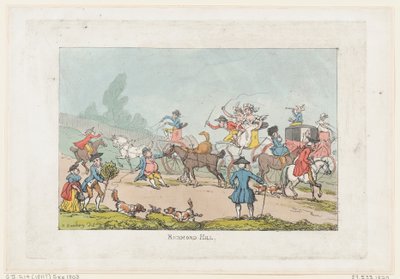 Richmond Hill by Thomas Rowlandson