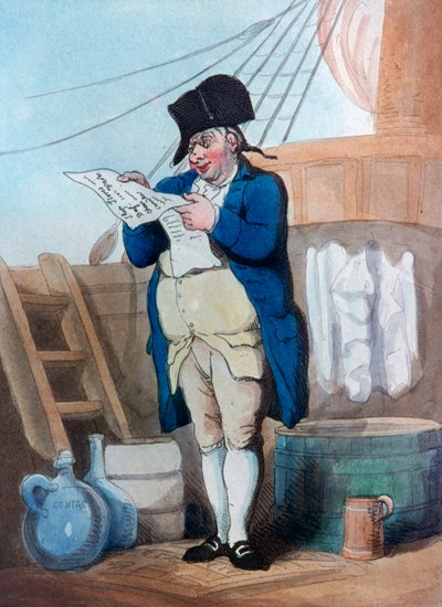 Ships Stores Clerk, 1799 by Thomas Rowlandson