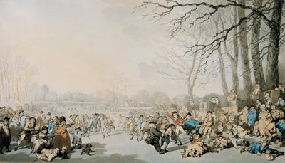 Skaters on the Serpentine by Thomas Rowlandson